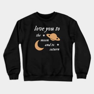 Moon and Saturn Crewneck Sweatshirt